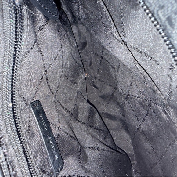 Michael Kors Charcoal Monogram Shoulder Bag - Picture 10 of 10